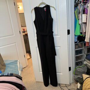 Vince Camuto Black V Neck Jumpsuit Size 2